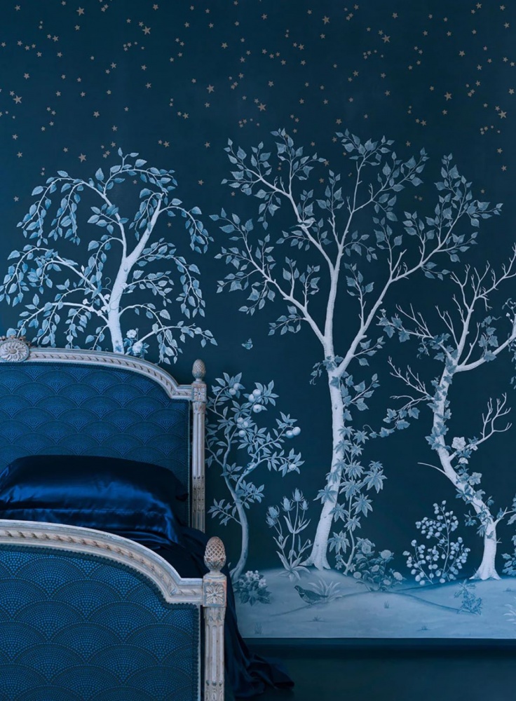 Cole & Son Seasonal Woods Wallpaper in Midnight